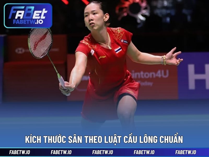 Kích thước sân theo luật cầu lông chuẩn