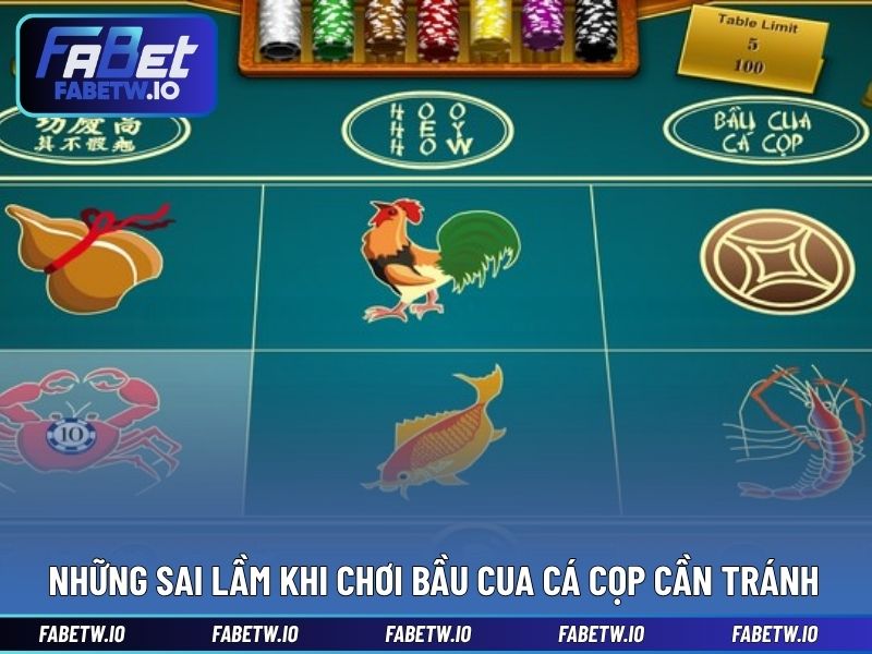Những sai lầm khi chơi bầu cua cá cọp cần tránh