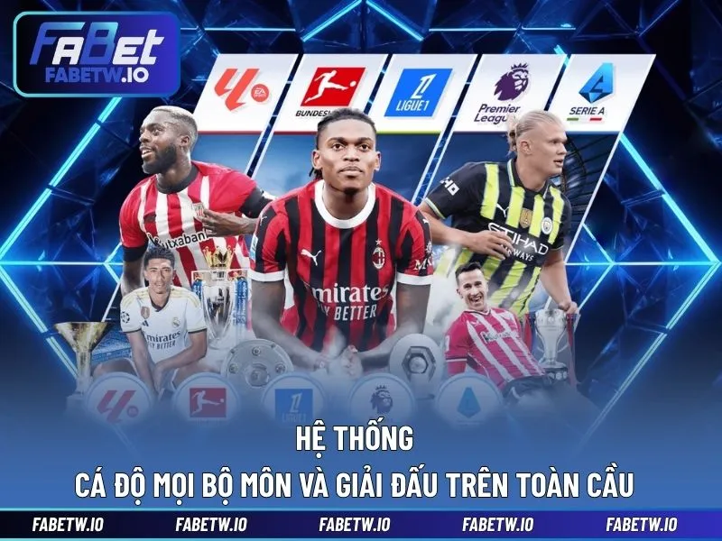 Hệ thống cá độ mọi bộ môn và giải đấu trên toàn cầu