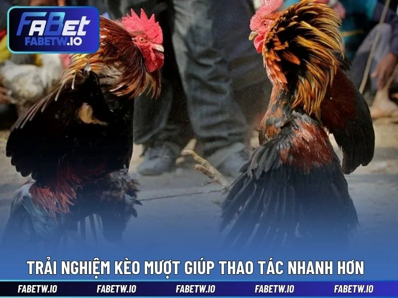 Trải nghiệm kèo mượt giúp thao tác nhanh hơn